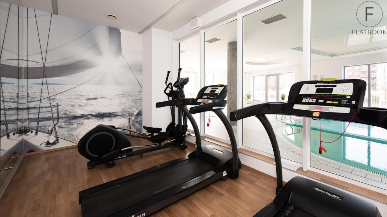 Flatbook Apartments Waterlane Island Spa With Riverview Gdańsk Eksteriør bilde